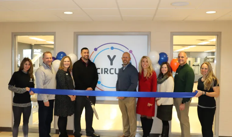 ribbon cutting for circuit room