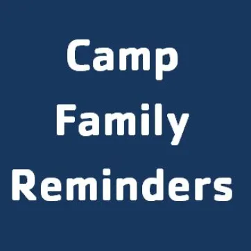 camp family reminders